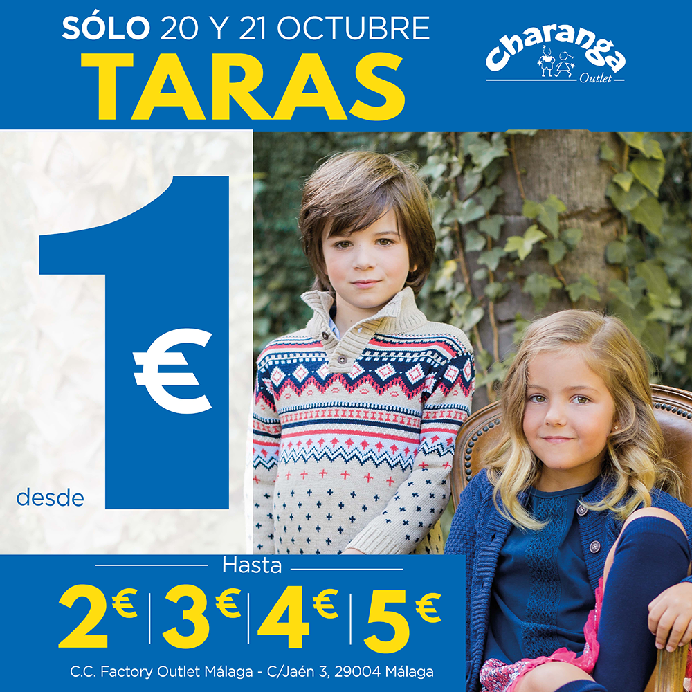 Llega el Mercadillo de taras de Charanga con moda infantil desde 1 euro