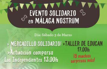 El próximo sábado 3 de marzo tiendanimal celebra un mercadillo solidario en Málaga Nostrum