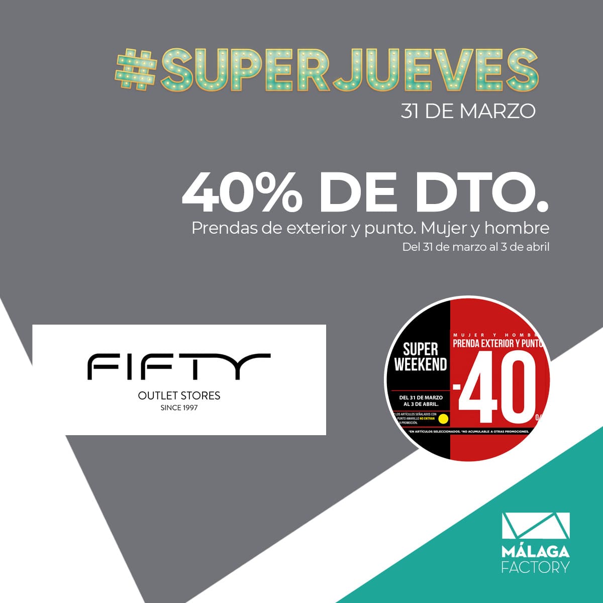 superjueves fifty outlet