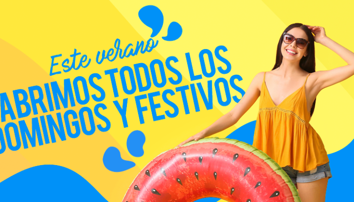 ABRIMOS TODOS LOS DÍAS DE VERANO